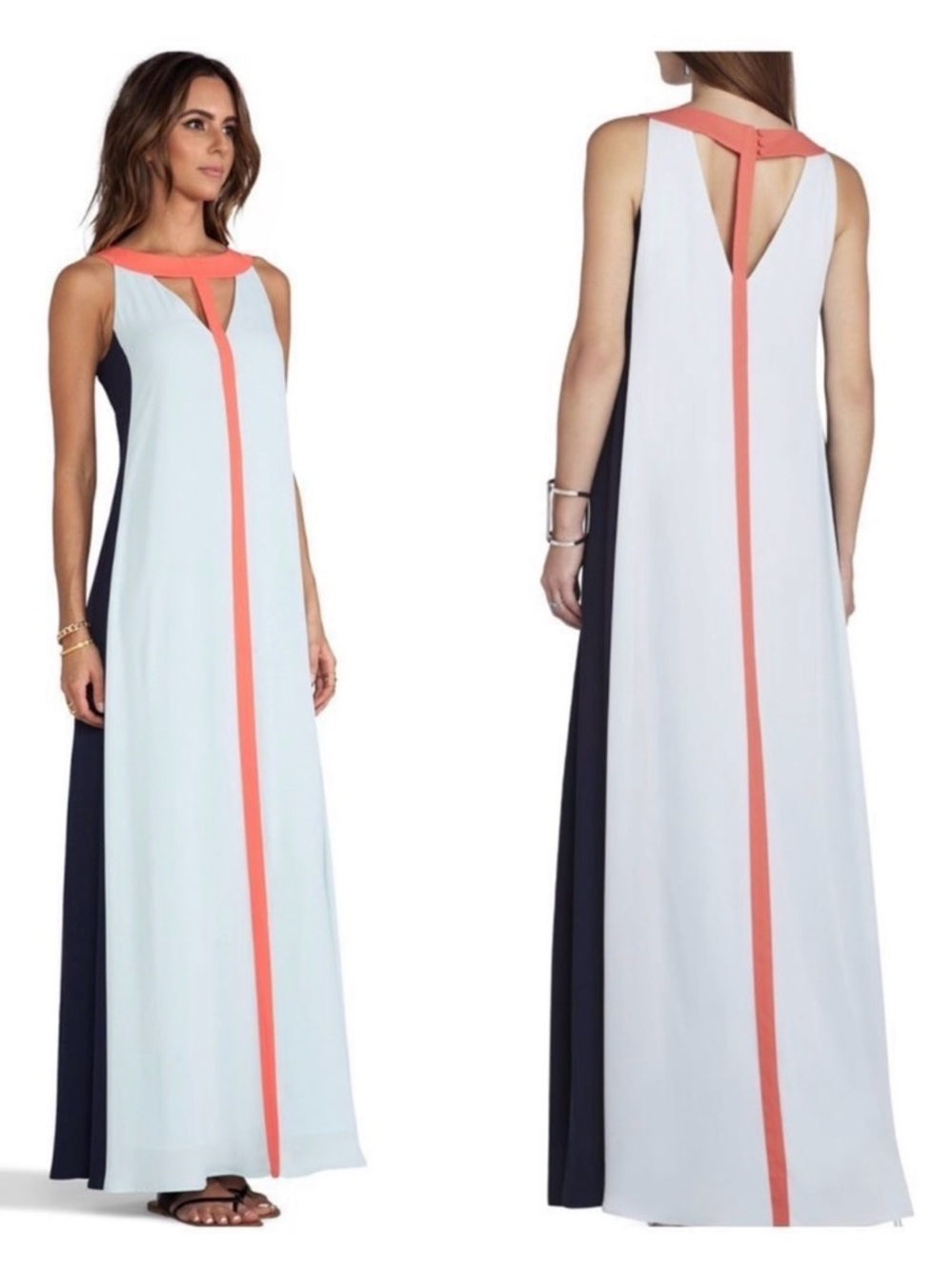 BCBGMAXAZRIA Wilah Dress in
Sterling Blue Combo